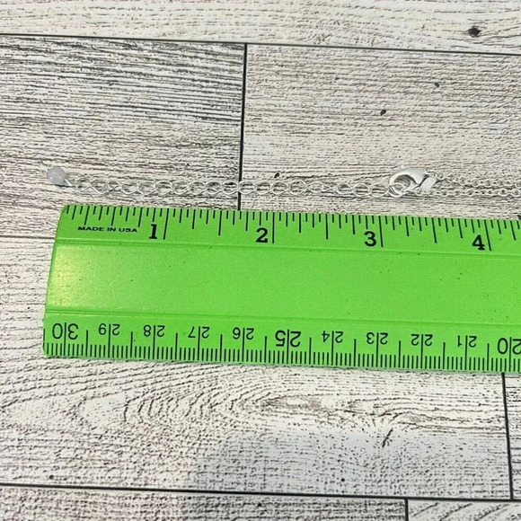 AVON Vintage VTG Signed SAQ Silver Tone Southwest Style Necklace 16-19” - Picture 10 of 10